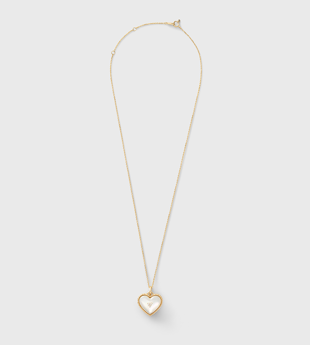 #pendant material_White Mother of Pearl
&&#chain_plain chain