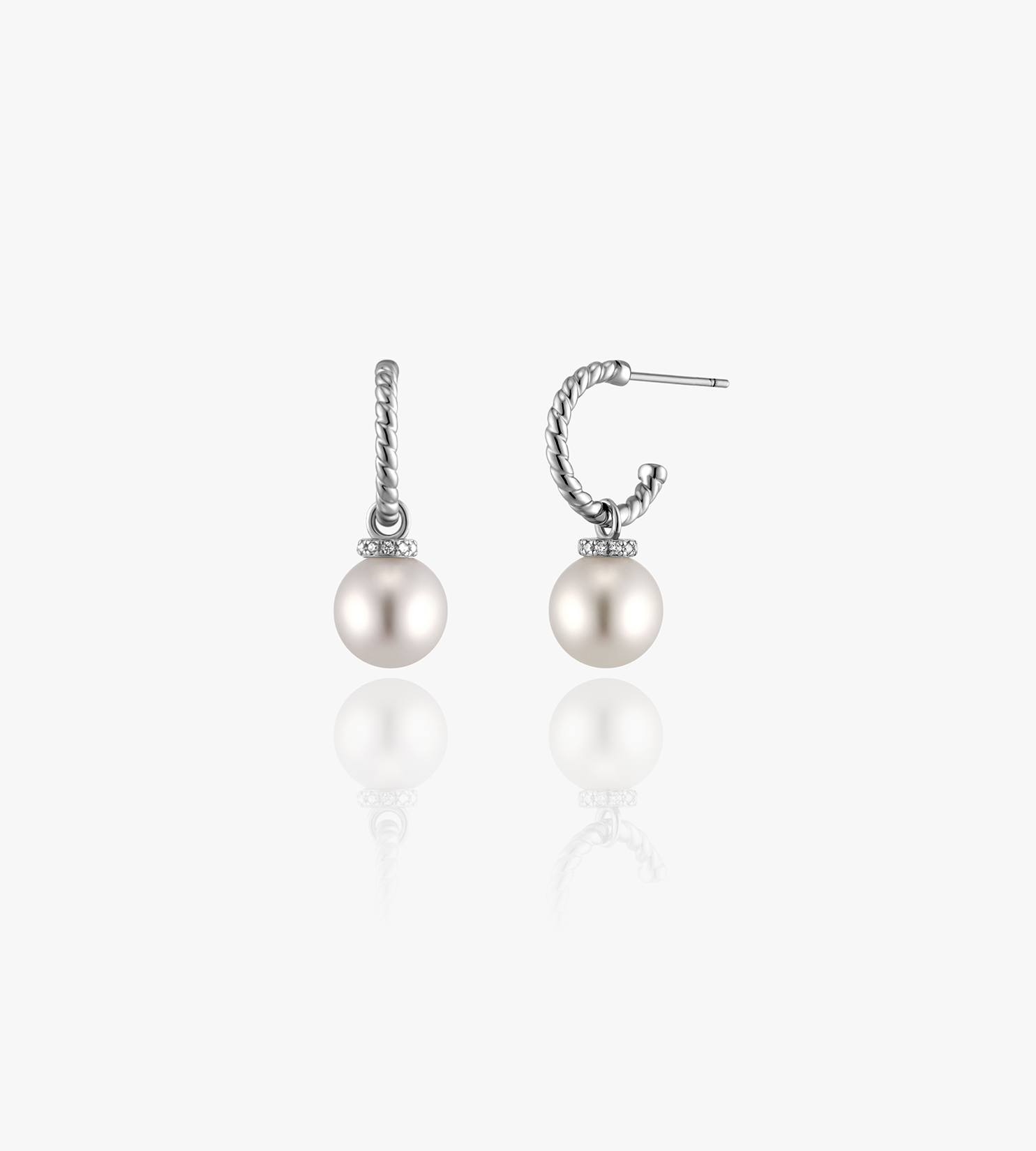 Gingiberi 2 in 1 aurora pearl drop earrings sterling silver gift for women