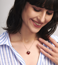 #pendant material_Red Agate
&&#chain_free gold vermeil chain