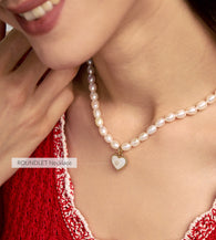 #pendant material_White Mother of Pearl
&&#chain_beaded chain