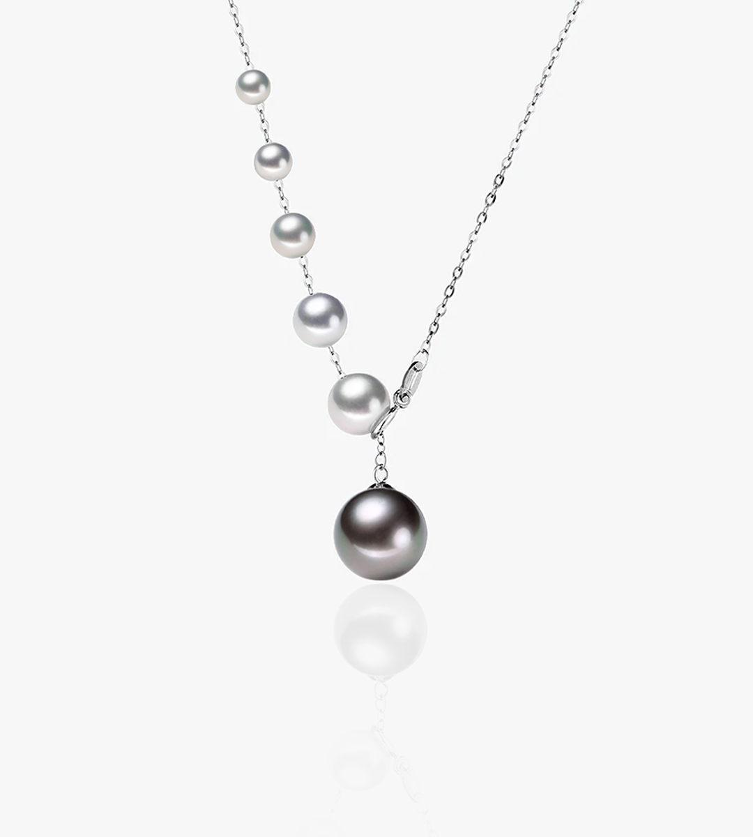 ●TATIANA● Classic Pearl Point Lock NecklaceNZ1044 1713907 Tahiti Pearls – Exquisite Black Pearl Jewelry Collection