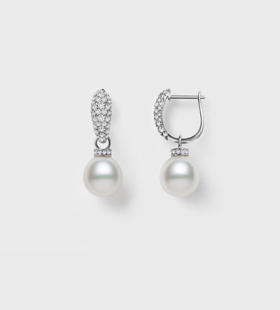 #Metal Color_White Gold&&#Pearl Size_9-10 mm