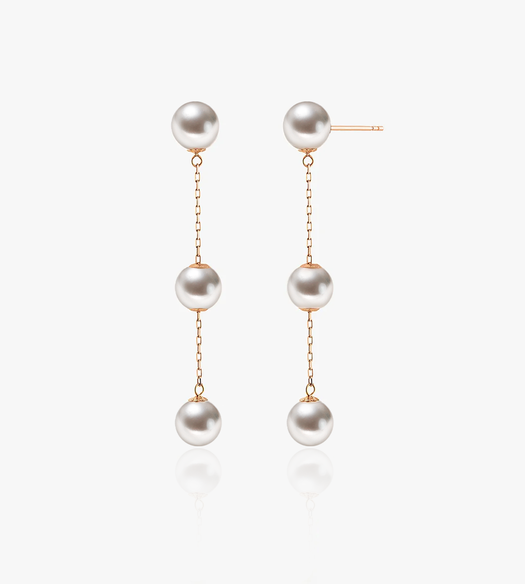 ピアス STONEHENgE 14K freshwater pearl earrings StoneHenge 14K Pearl Drop Earrings SO0072 Crystal Pearl C.Z