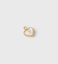 #pendant material_White Mother of Pearl
&&#chain_free gold vermeil chain