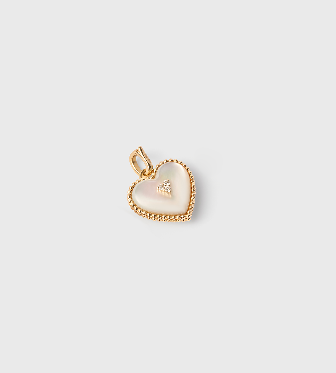 #pendant material_White Mother of Pearl
&&#chain_free silver chain
