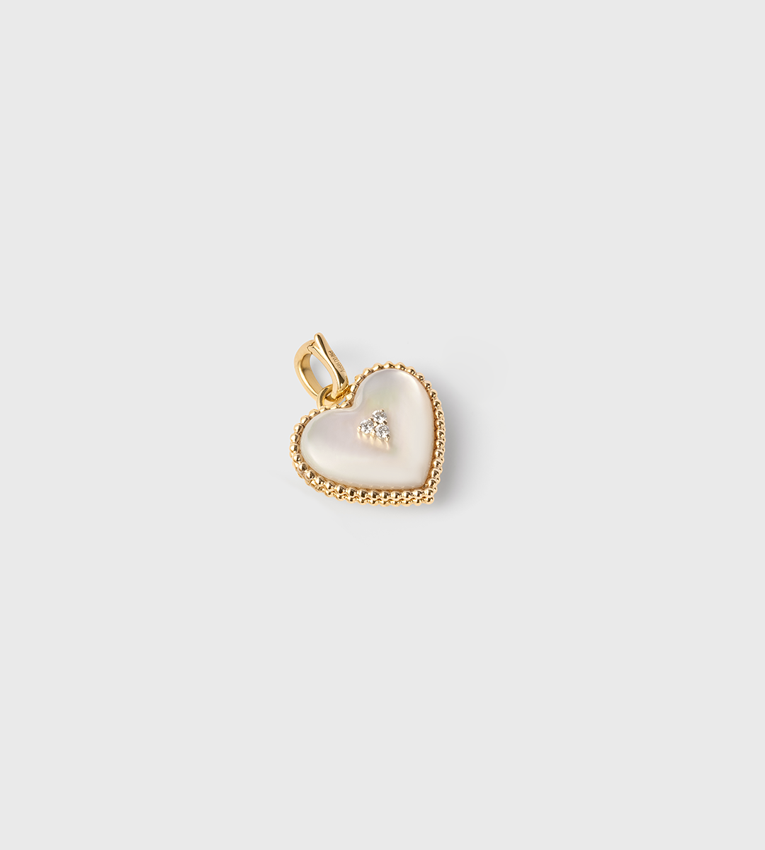 #pendant material_White Mother of Pearl
&&#chain_free gold vermeil chain