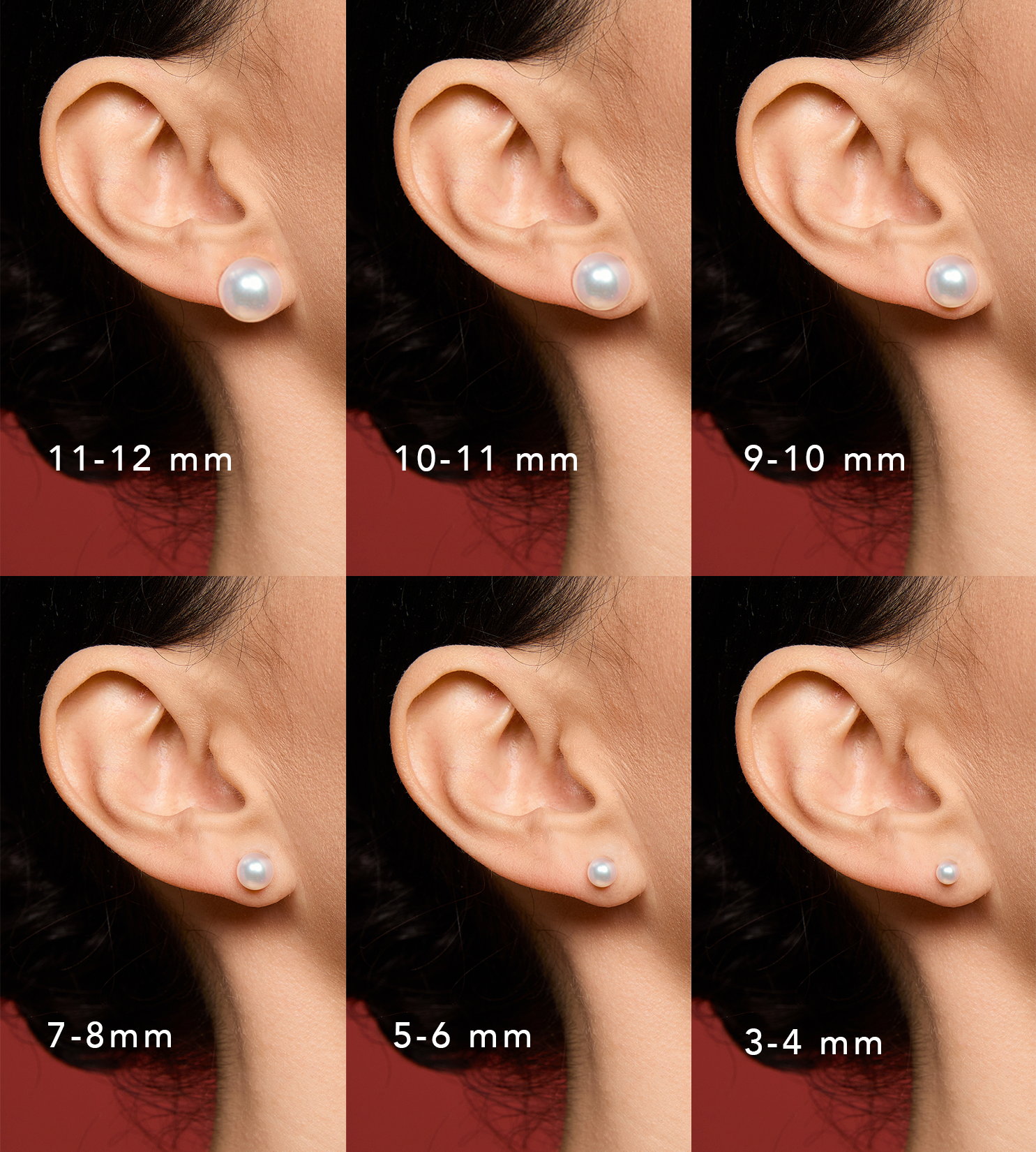 Gingiberi 10-12mm Aurora Pearl Earrings Quality pearl Gingiberi 10-12mm Aurora Pearl Earrings Quality pearl