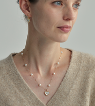 #pendant material_White Mother of Pearl
&&#chain_the starry night chain 